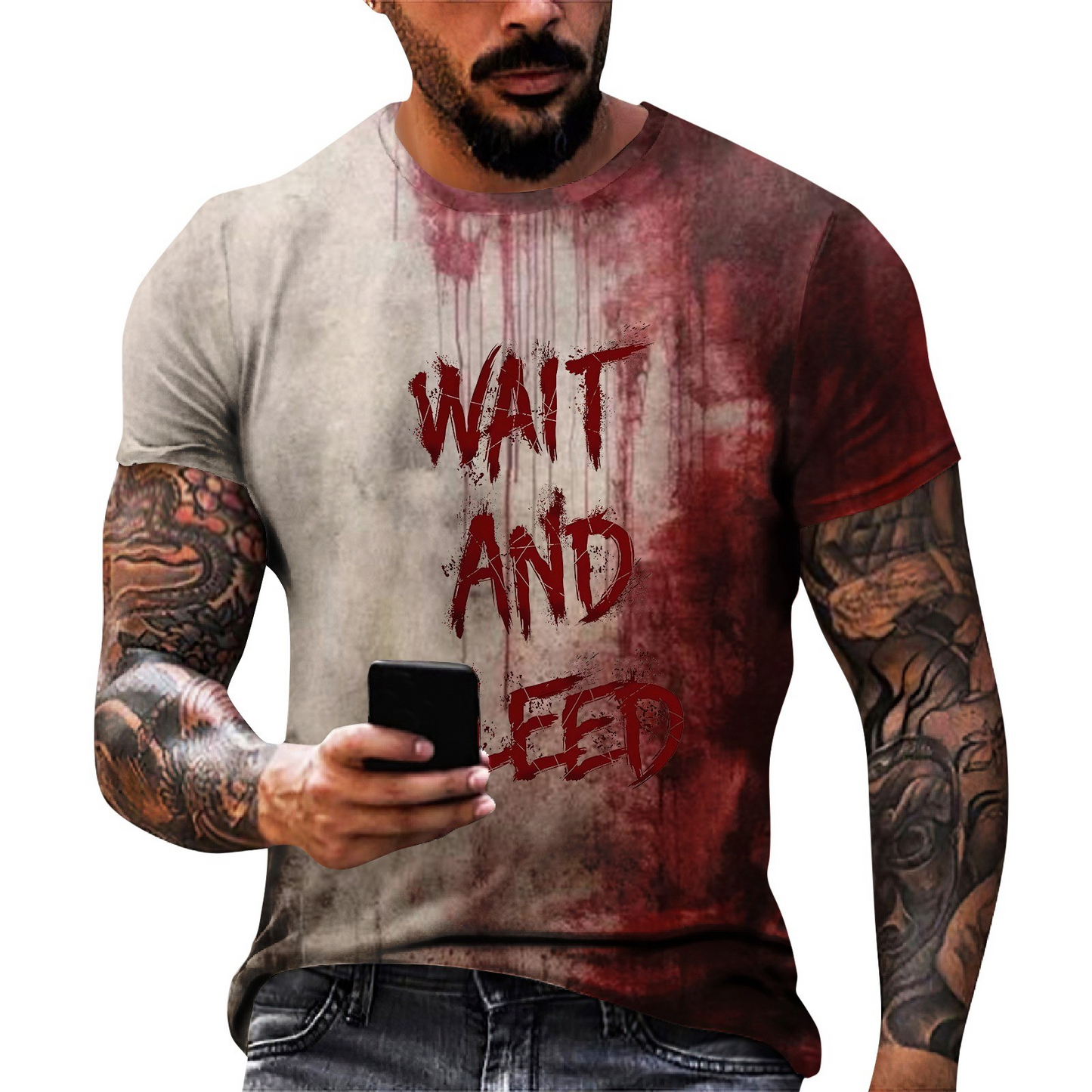 Bloody Shirt Halloween Bloody Cloth Men Horror Tshirts Funny Shirts Gift