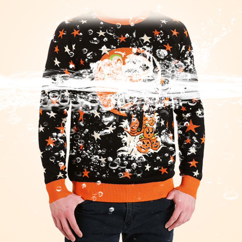 Factory Wholesale Men's Sweaters Knitted Pullovers Men's Sweaters Winter Women's Helloween Holiday