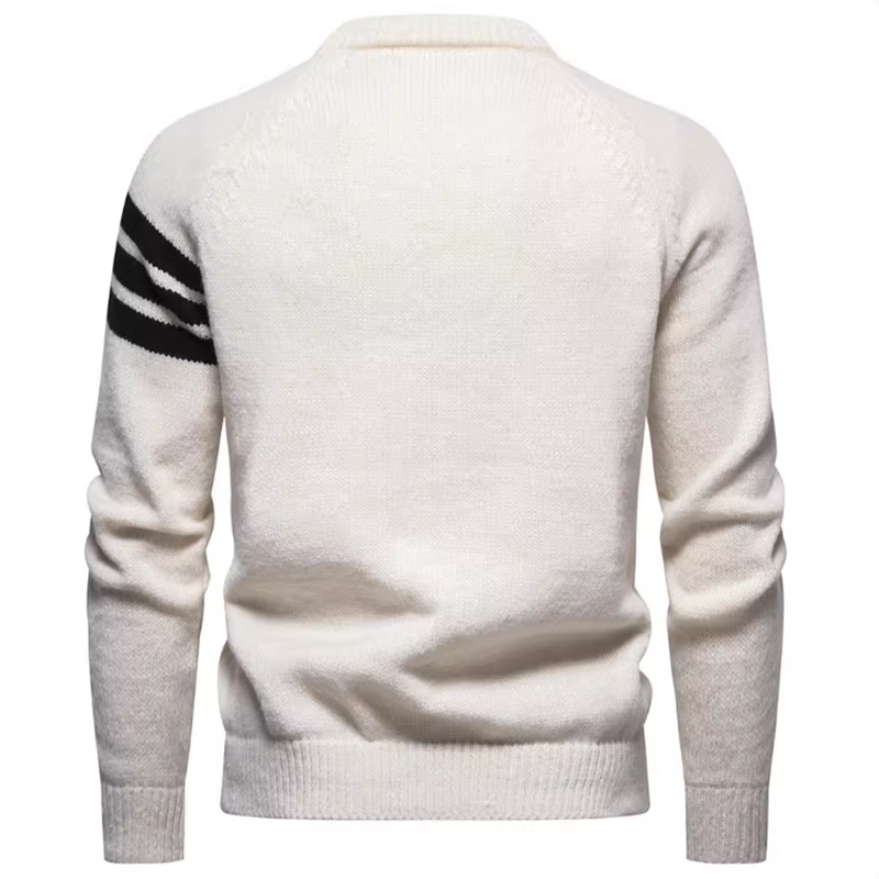 Men's Crew Neck Sweater, Slim Fit Lightweight Pullover Sweatshirts Knitted for Casual Wear, Long Sleeve Workout Outfits